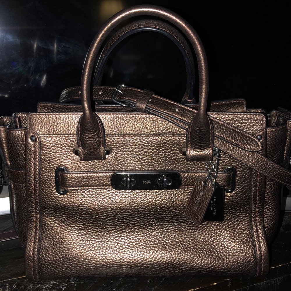 Coach Swagger 27 34816 Dark Bronze MSRP 450.00 Very Good Cond 100% Authentic